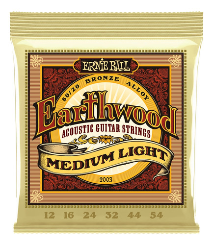 Corda Ernie Ball Violão Aço 012 Earthwood 2003 - Oferta