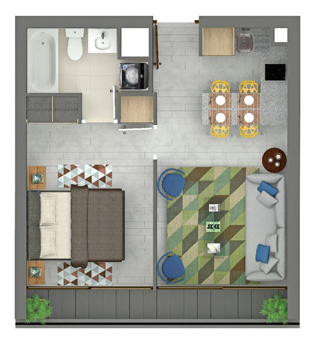 Departamento En Venta De 1 Dorm. En Macul