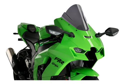 Imagem 2 de 5 de Bolha Puig Kawasaki Zx10r Zx 10 2021/2022 Racing Fumê Escuro