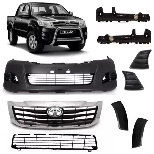 Kit Parachoque Dianteiro Hilux Pickup 2012 2013 2014 2015 