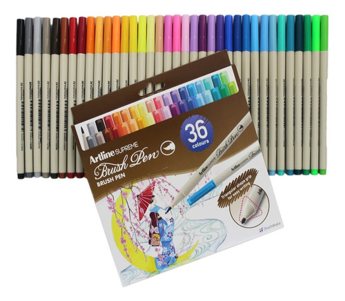 Brush Pen Artline Supreme Brush Pen 36 Colores