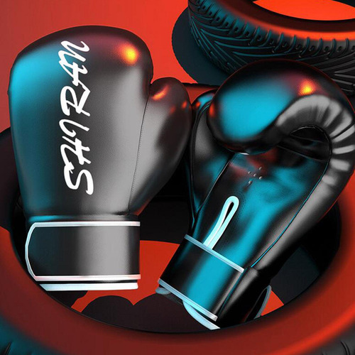 2 Guantes De Boxeo Muay Thai Kick Boxing Pu Cuero Sparring