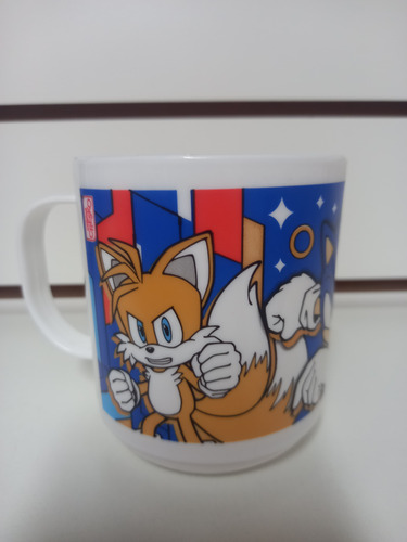 Set Sonic X 5 (taza, Plato, Vaso, Bowl Y Lápices) - Cresko Azul