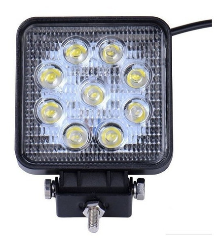 Imagen 3 de 8 de Faro Reflector Led 27w Mayor Disipador P/ 4x4 Cosechadoras