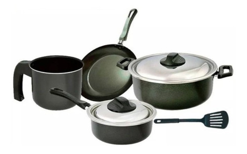 Bateria De Cocina 7 Piezas Guadix Teflon Set Olla Cacerola