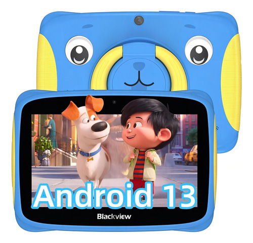 Tablet Blackview Tab 3 Kids 7' 2+2gb 32gb Wifi Bt Android 13 cor azul