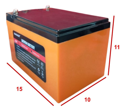 Batería Litio Lifepo4 12v 12a Con Bms 2 Años De Garantía