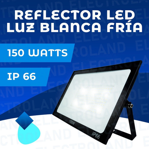 Imagen 2 de 10 de Reflector Led Blanco 150w Ip66 Bajo Consumo Alta Potencia