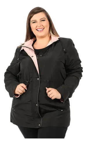 Jaquetas De Nylon Feminina Plus Size