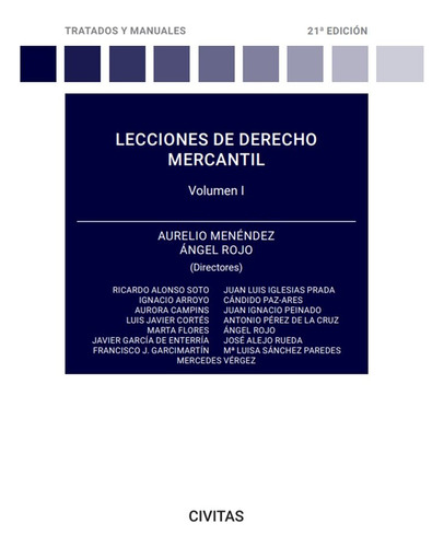 Libro Lecciones De Derecho Mercantil Volumen I - Menendez...