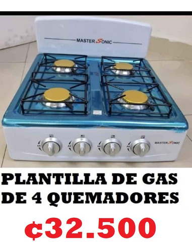 Plantilla De Gas De 4 Quemadores