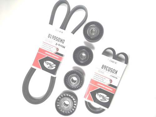 Imagen 11 de 12 de Kit Polyv Vw Vento 2.5 4 Poleas / 2 Correas Línea Nueva