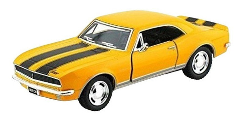 Chevrolet Camaro Z/28 1967 Escala 1:37 Kinsmart Amarillo