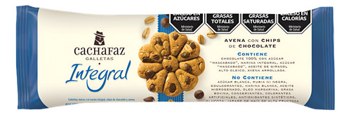 Galletitas Integrales Chips De Chocolate - Cachafaz - 225 Gr