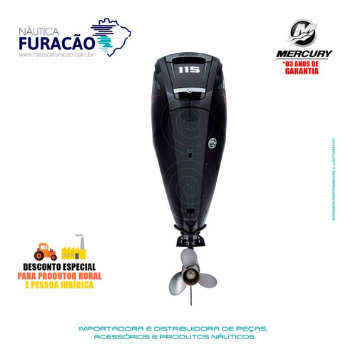 Motor De Popa Mercury 4 Tempos 115hp Exlpt Efi Ct