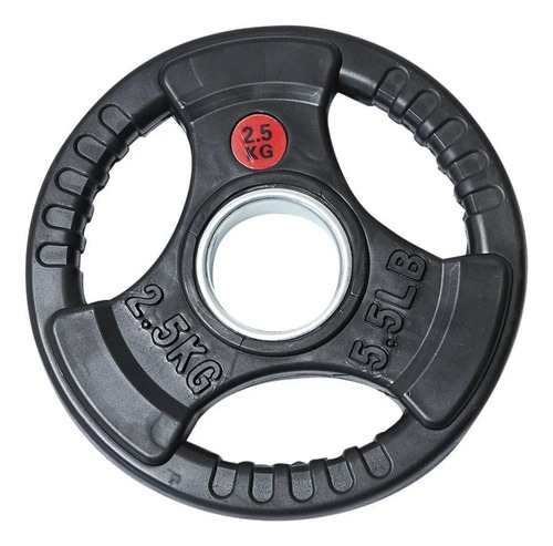 Par De Disco Olímpico 2.5 Kg Redondo Con Agarres (total 5kg)