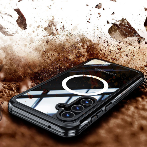 Funda Magnética De Tres Niveles 2025 Para Samsung Galaxy A55 5g, Cargador Inalámbrico, Funda Antidetonante Para Samsung Galaxy
