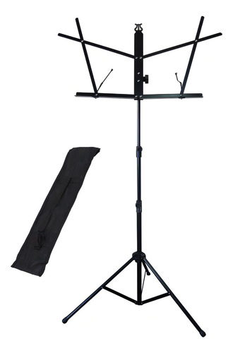 Kit Flauta Transversal Fl-200es Ny + Estante De Partitura S1 Cor Prateado