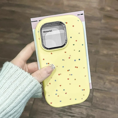 . Funda De Silicona For iPhone Con Diseño De Luna Colorida