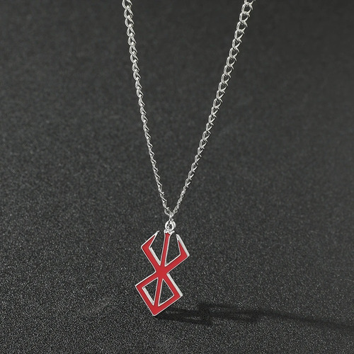 Colar De Anime Branco/vermelho Colar Feminino