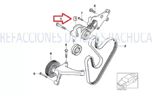 Tensor Banda Accesorios Mini Cooper S Jcw R52 R53 Original 