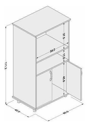 Imagen 3 de 9 de Mueble Rack Para Horno Y Microondas Con Puertas