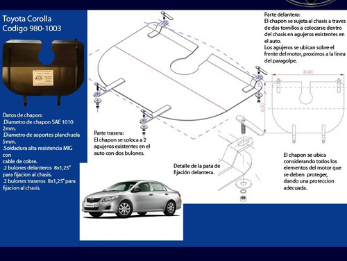 Cubrecarter Toyota Corolla 2008 (980-1003)