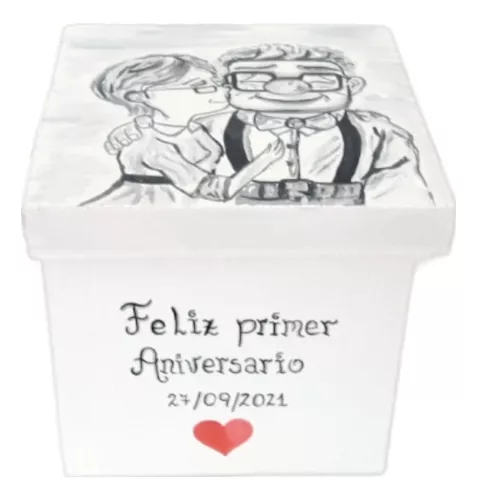 Caja Regalo Dia Enamorados Madre Padre Aniversario Negra Chc