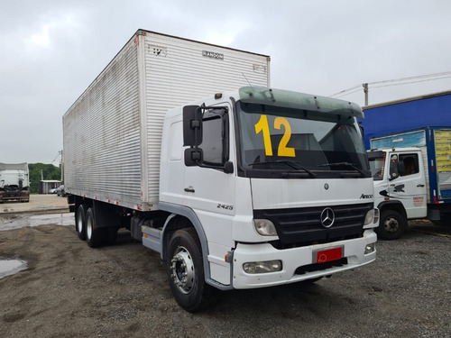 Imagem 2 de 9 de Mb Atego 2425 6x2 Ano 2012 Leito Bau 8,00mts Plataforma
