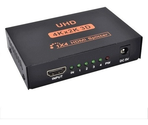 Splitter 1*4 Hdmi Duplicador De Imagen Full Hd 1080p