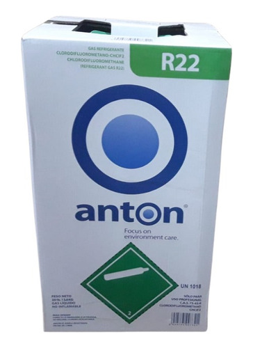 Gas Refrigerante R22 Puro 13.6 Kgs Anton Aire Acondicionado