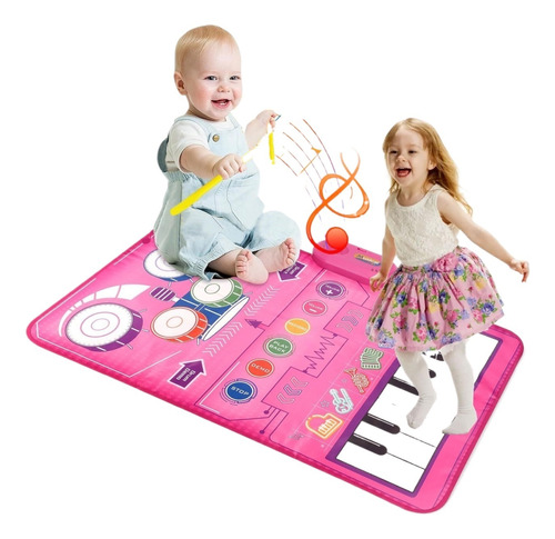 Alfombrilla Musicale Piano Para Niños De 2in1 Tapete Musical