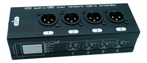 Ethernet Extender Ethernet Box De 4 Canales Xlr 11 Hombre