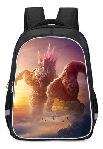 Mochila Escolar Godzilla Vs King Kong Kindergarten Boy Backp