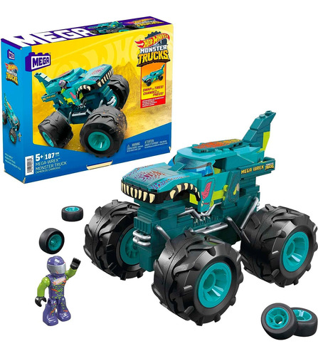 Mega Hot Wheels Monster Trucks Building Toy Playset, Mega-wr