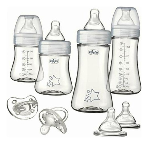 Chicco Duo Newborn Baby Bottle Starter Gift Set In Neutral
