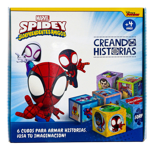 Juego De Mesa Disney Spidey Creando Historias Con Cubos