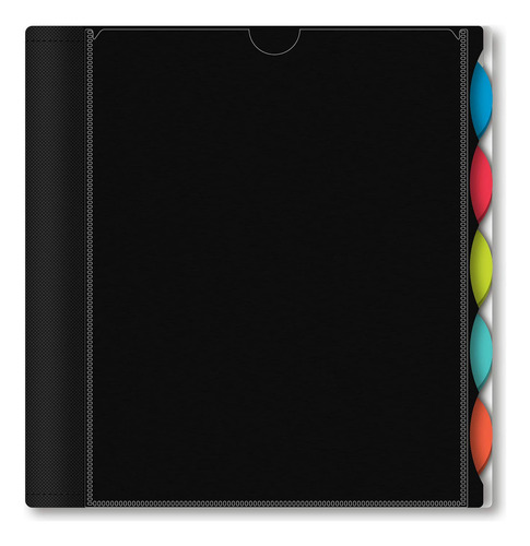 Cuaderno 10 Temas Rayas Universitarias 250 Hojas Negro 28x22