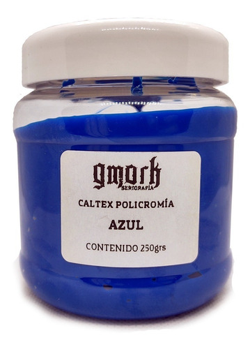 Tinta Textil Caltex Azul Policromia 250gr Serigrafia