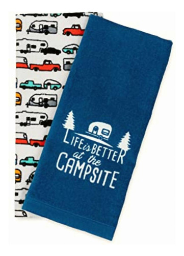 Camco Life Is Better At The Campsite Rv Juego De Toallas De