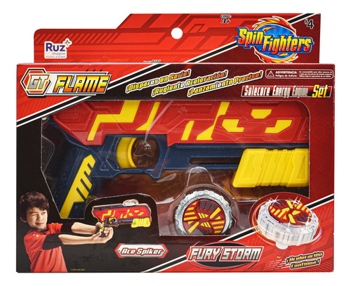 Spin Fighters Fury Storm Gt Flame Lanza Trompos Ruz