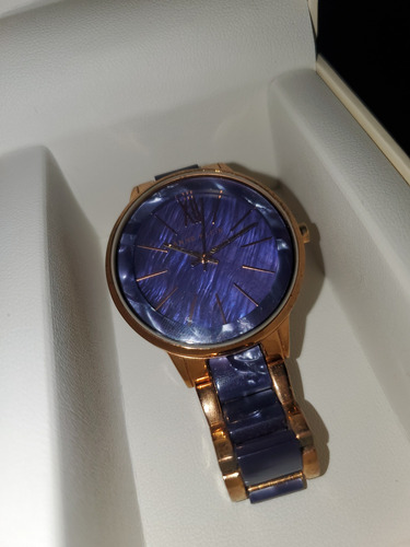 Reloj De Pulsera Anne Klein Para Mujer Azul Marino (Usado)