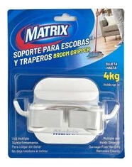 Soporte De Pared Para Escoba Y Traperos Matrix Mayor Detal 