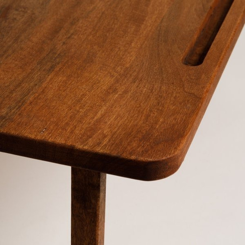 Bandeja De Cama Madera Acacia 57 X 34 X 24,5 Cm Marrón