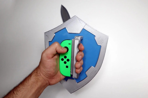 Zelda Skyward Sword Escudo Y Espada Para Joycon Legend