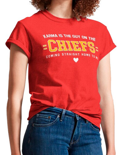 Exclusiva Playera Fan Made Taylor Swift Chiefs 2024