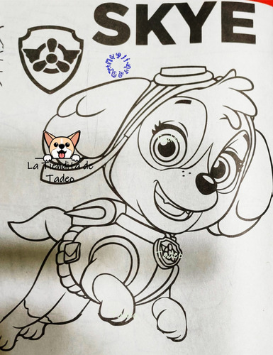 10 Libro Para Colorear Pow Patrol Tamaño Carta 16 Paginas :)