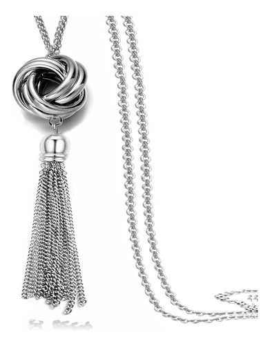 Colgante De Cuello Con Cadena De Serpiente Con Nudo Y Extrem