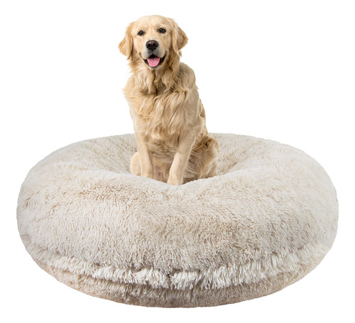 Bessie And Barnie Bagel - Cama Para Perro De Piel Sintetica