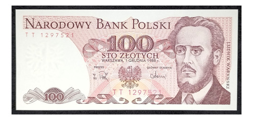 Polonia 100 Zloty 1988 Sc Pick 143e